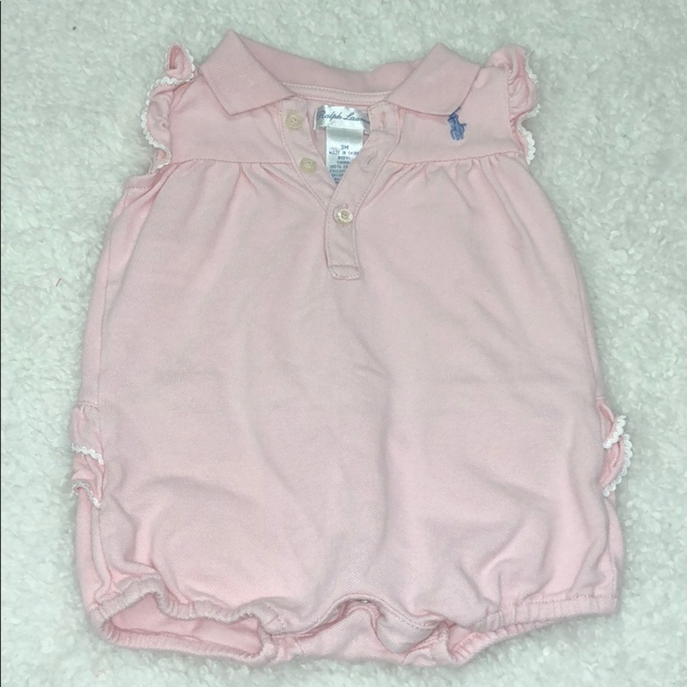 Adorable Ralph Lauren baby girl romper/bubble